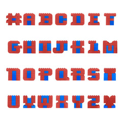 Red and Blue Letter Kit