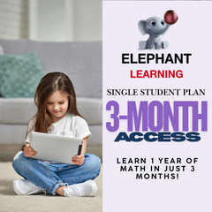Elephant Learning - Single Student Plan 3-Month