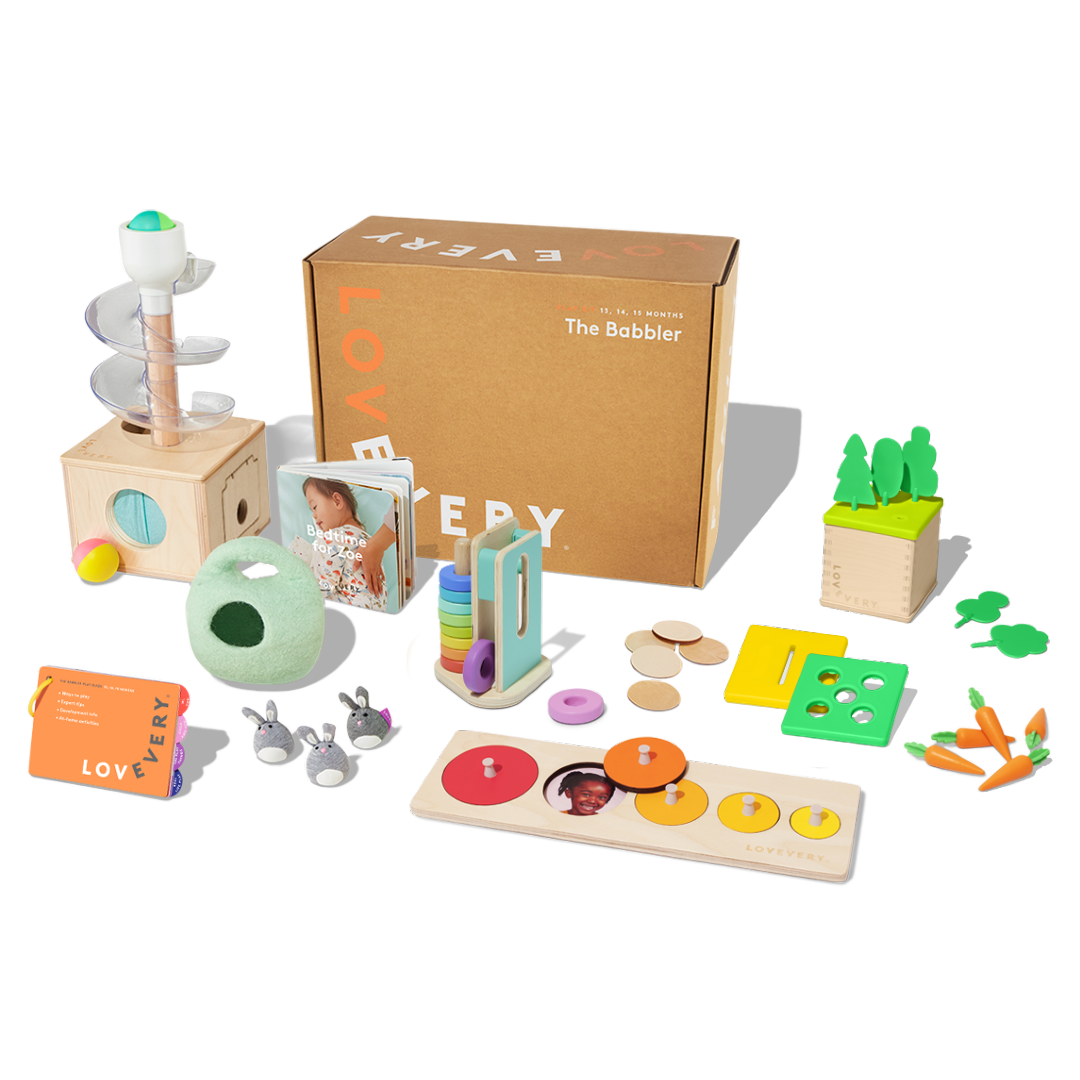 Fine Motor and Reasoning Learning Kit - Lovevery Babbler Kit