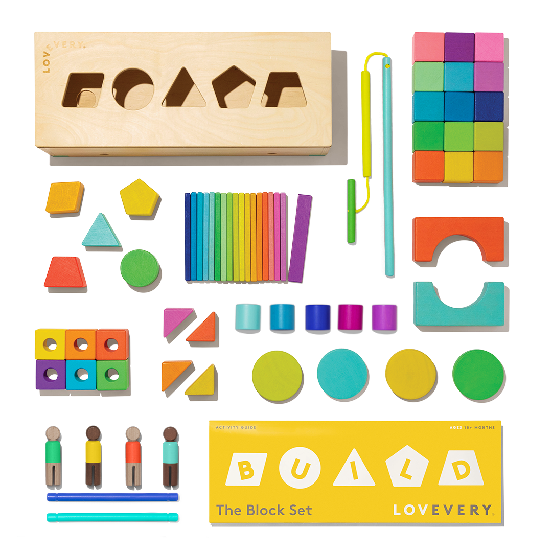 Spatial Reasoning, STEM Learning, and Fine Motor Development Kit - Lovevery The Block Set