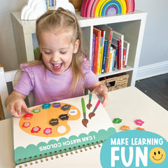 Toddler Travel Activity Set | Screen Free Kids Busy Book Airplane Car | Learning Toys 3-5 Year Old